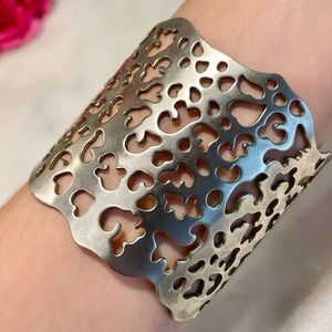 Vintage Silver Ornate Cuff Bracelet